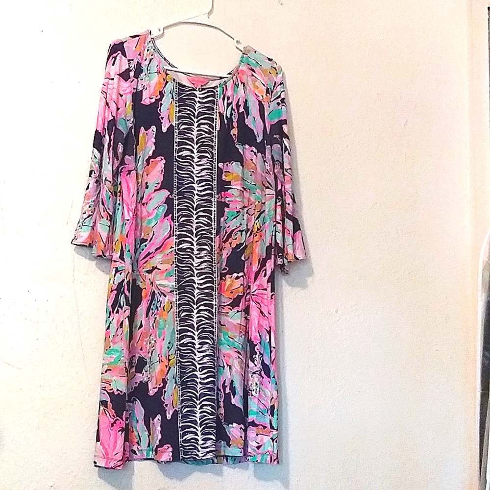 Lily Pulitzer Multi-Color Dress (Size XL)